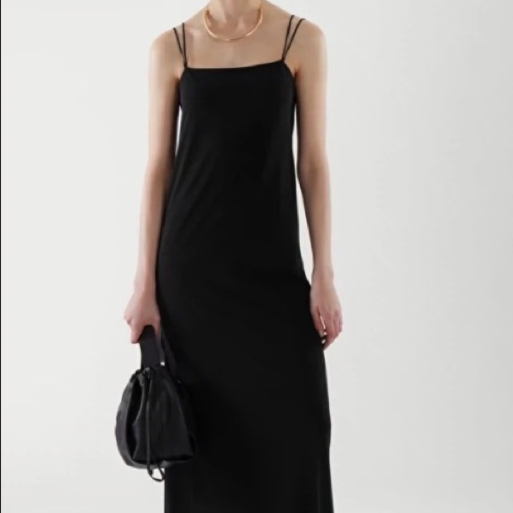 COS Slip Dress in Black Size M